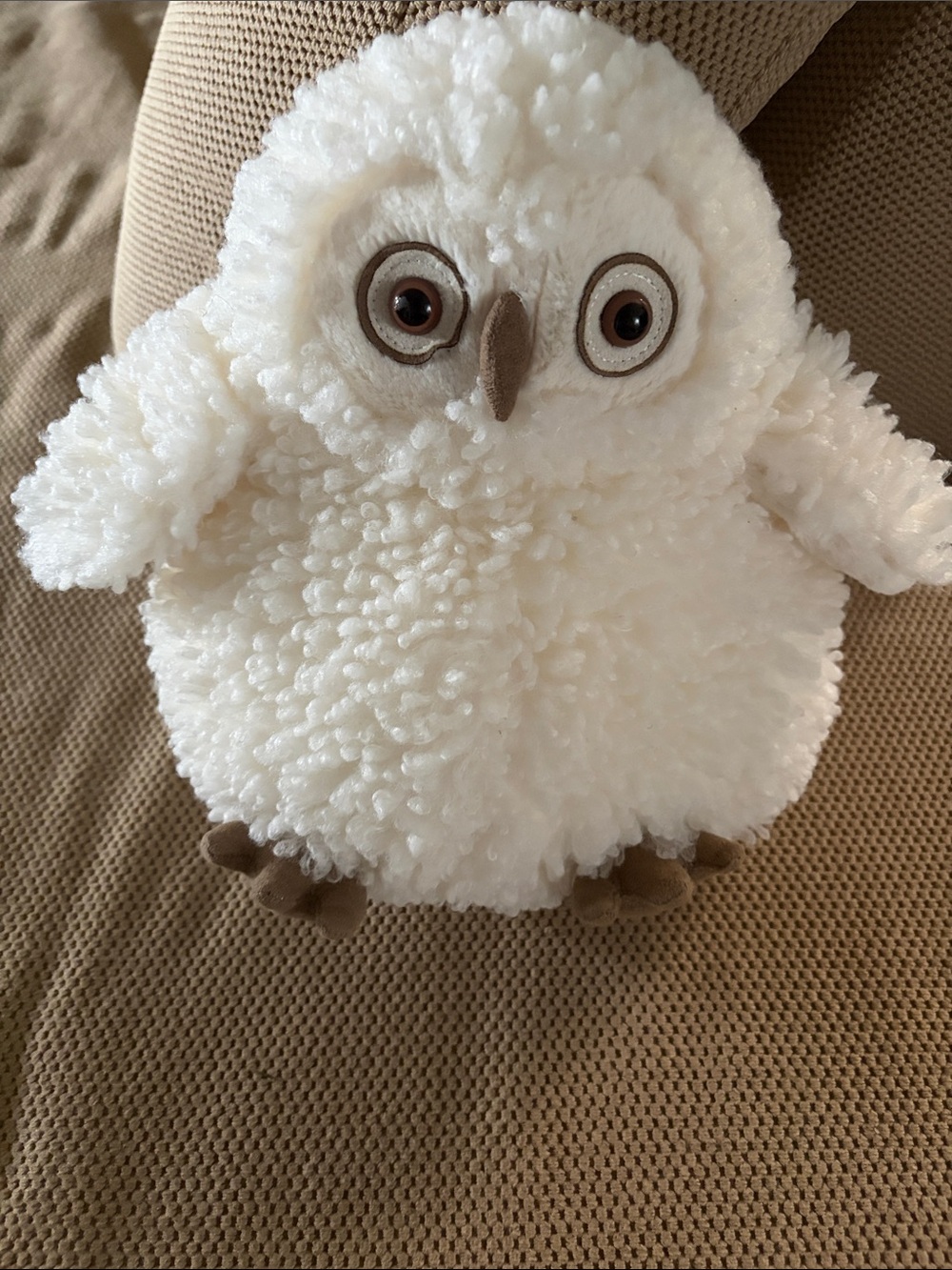 Jellycat Cream Sherpa Owl Decorative Plush